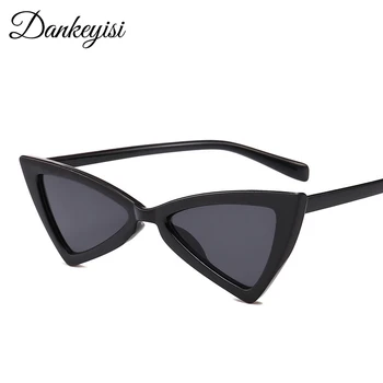 

DANKEYISI Cat Eye Sunglasses Women Men Vintage Brand Designer Grey Mirror Sunglasses For Women Sun Glasses Female Male Oculos