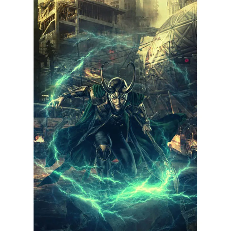 

Full Square Drill Diamond Thor 1 Loki The Dark World Movie Handmade Embroidery 5D DIY Pictures Cross Stitch Gift Home Decor