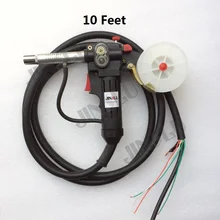 Нейлоновый зубчатый ролик 10 футов MIG катушка пистолет Push Pull Фидер алюминиевый стальной фонарь без разъема JINSLU