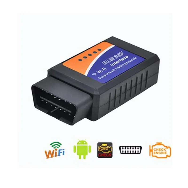 ELM327 OBD2 WiFi OBD II Car Auto Diagnostic Scanner Scan High Quality Auto Diagnostic Tool ELM 327 OBDII OBD2 konnwei c mini bluetooth wireless wifi obd ii car auto diagnostic scan tools