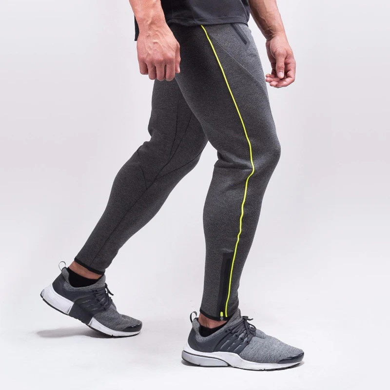 Men's AthleticPants Running Sweat Pants Fitness Men Gyms Elastic Cotton