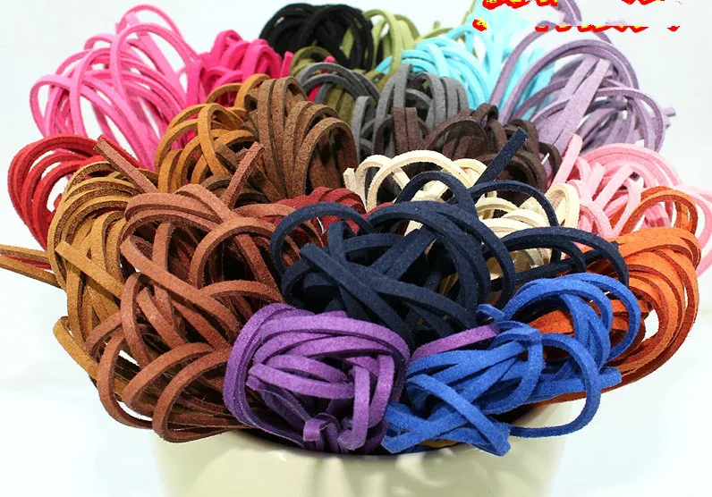 

10 yards DIY bracelet necklace cord Korea velvet leather cord 3mm suede rope