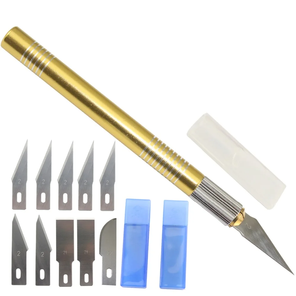 Professional DIY Cutter Set Precision Utility Knife for Art and Craft Work Carving Hobby Cutting Sculpture Model Repairing