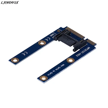 

50mm Mini PCI-E mSATA SSD To Flat SATA 7p Hard Disk Drive PCBA Extension Adapter Drop shipping