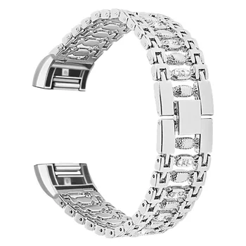 

Women Bling Stainless Steel Metal Watch Strap Bracelet Strap Band for Fitbit Charge 2 Smart Watch #BL3