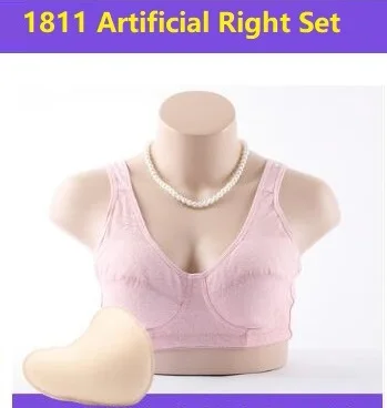

Lady After Surgery Bra Set Breast Cancer Push Up Pocket Bras Sujetador Prosthesis Bra Mastectomy Aritificial Prosthesis D-1055