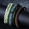 Hot Sale Mens Chain Link Bracelet Fashion Alloy Leather Bracelets&Bangles Ethnic braided Rope Wrap Bracelets for Women Men Gifts ► Photo 2/6