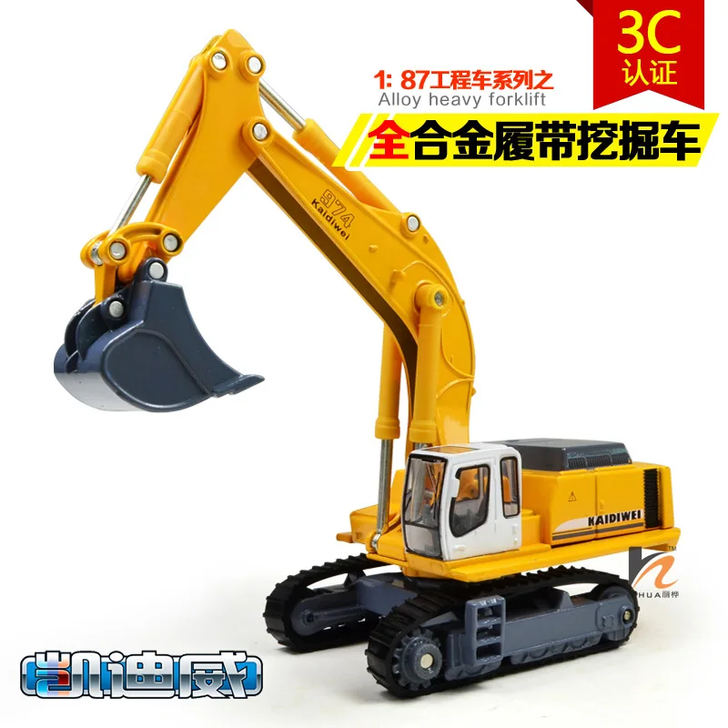 

Alloy Excavator Model 1:87 Diecast Engineer Machine Collections Toy Construction Vehicles As Gift For Kids