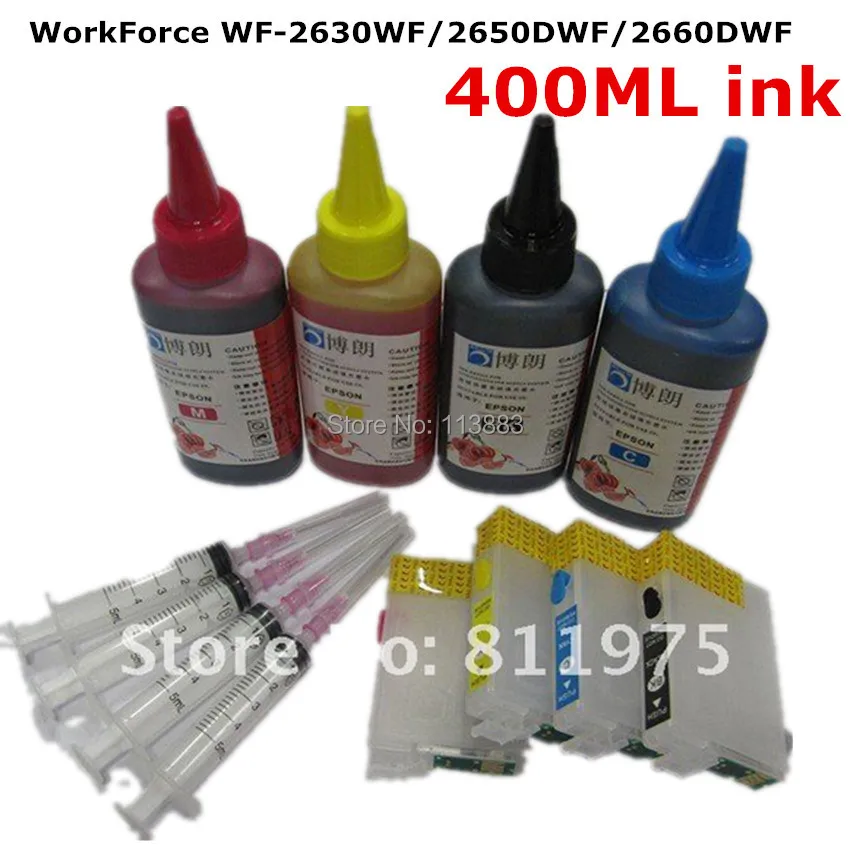 T1631 1634 Refillable ink cartridge for EPSON WorkForce WF 2630WF WF 2650DWF WF 2660DWF printers for