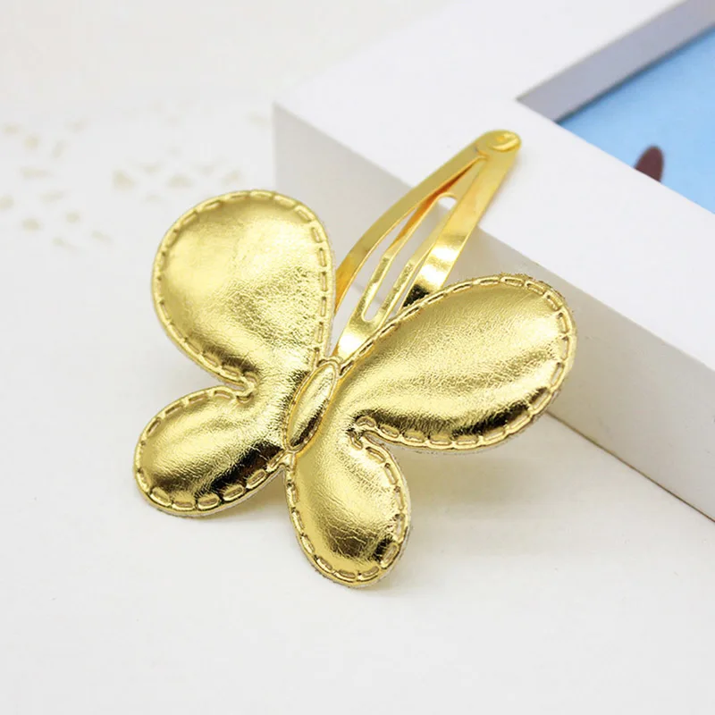butterfly Gold Комплект одежды из 3 предметов для маленьких девочек Вышивка «звёздочки» или «бриллианты» милые заколки для волос шпильки в форме бабочки для волос для детей Головные уборы дети мода Женские аксессуары для волос L1047 - Цвет: butterfly Gold