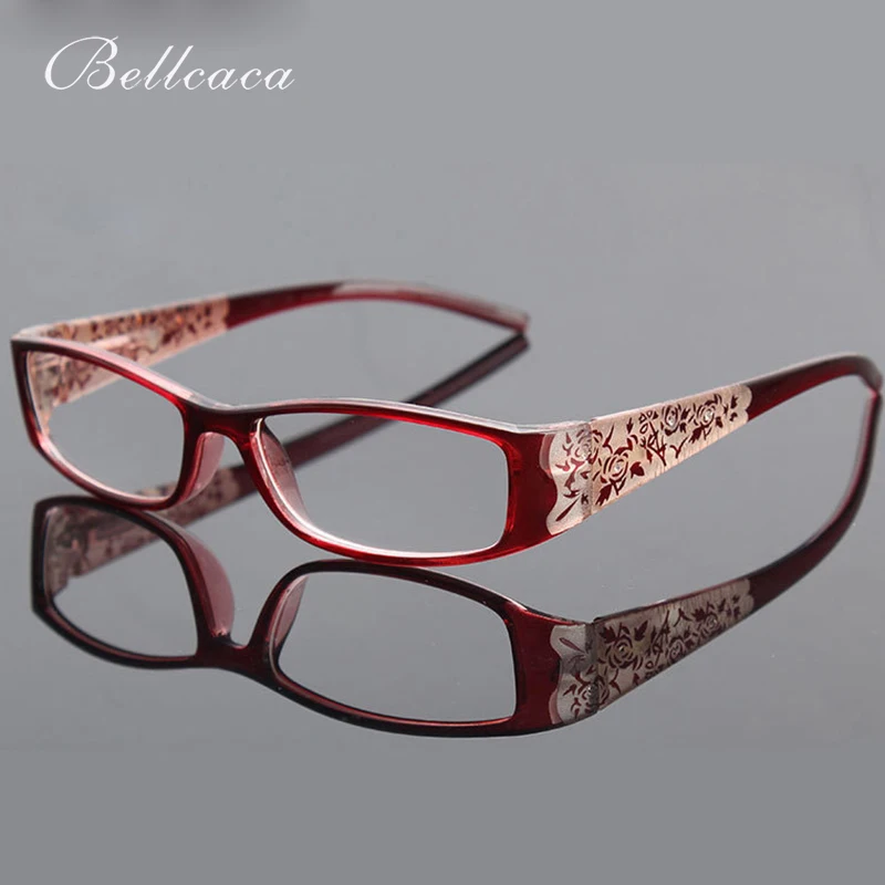Bellcaca Reading Glasses Women Diopter Presbyopic Eyeglasses Prescription Degree Eyewear Female