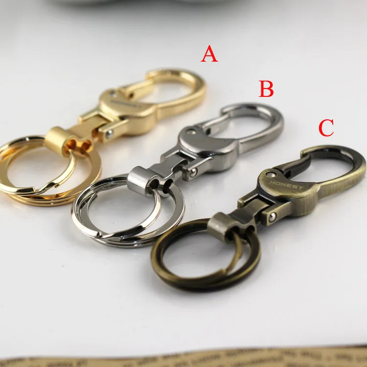 

carabiner car keychain key ring double loops waist hanging key chain key holder high quality sleutelhanger llaveros hombre