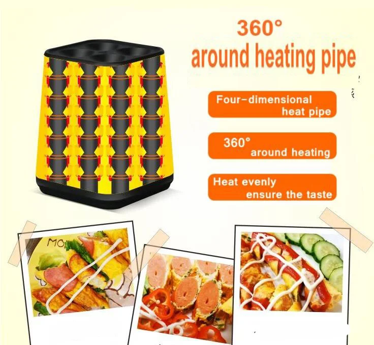 

Household Electric Automatic rising double Egg Roll Maker Cooking Tool Egg Cup Omelette Master Sausage Machine