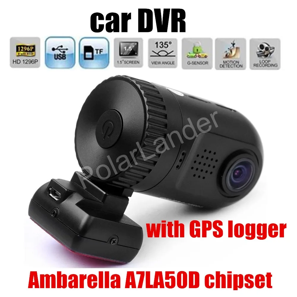 

Dash Cam Car DVR digital Video Recorder auto Camera Recorder Full HD Mini 0805 Ambarella A7LA50D with GPS logger camcorder
