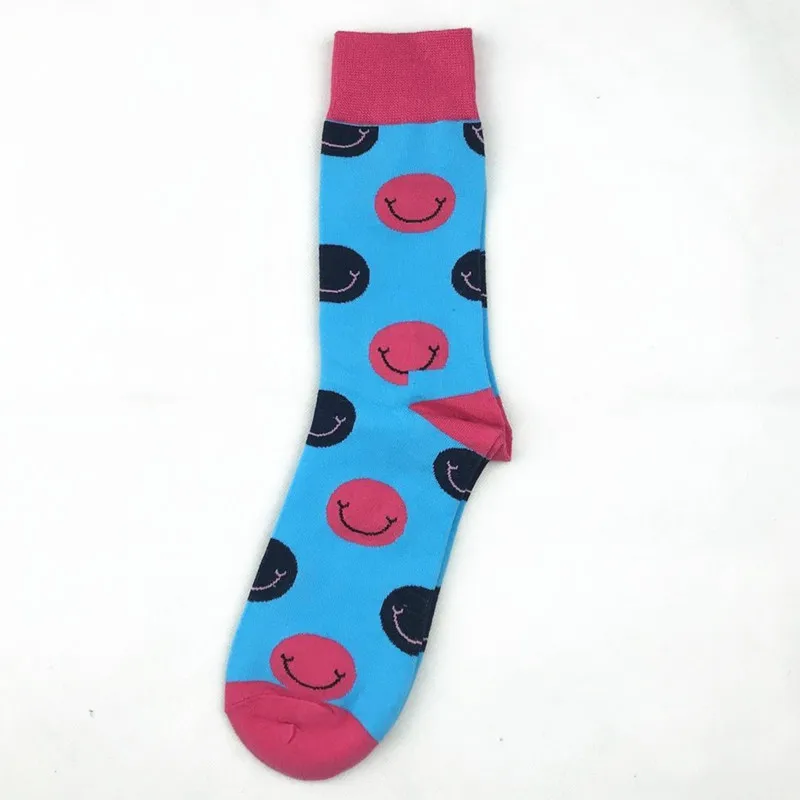 5 пар брендовые качественные Для мужчин s Happy Socks носки унисекс Для женщин красочные точки усмешки носки Для мужчин хлопок Calcetines Happy забавные