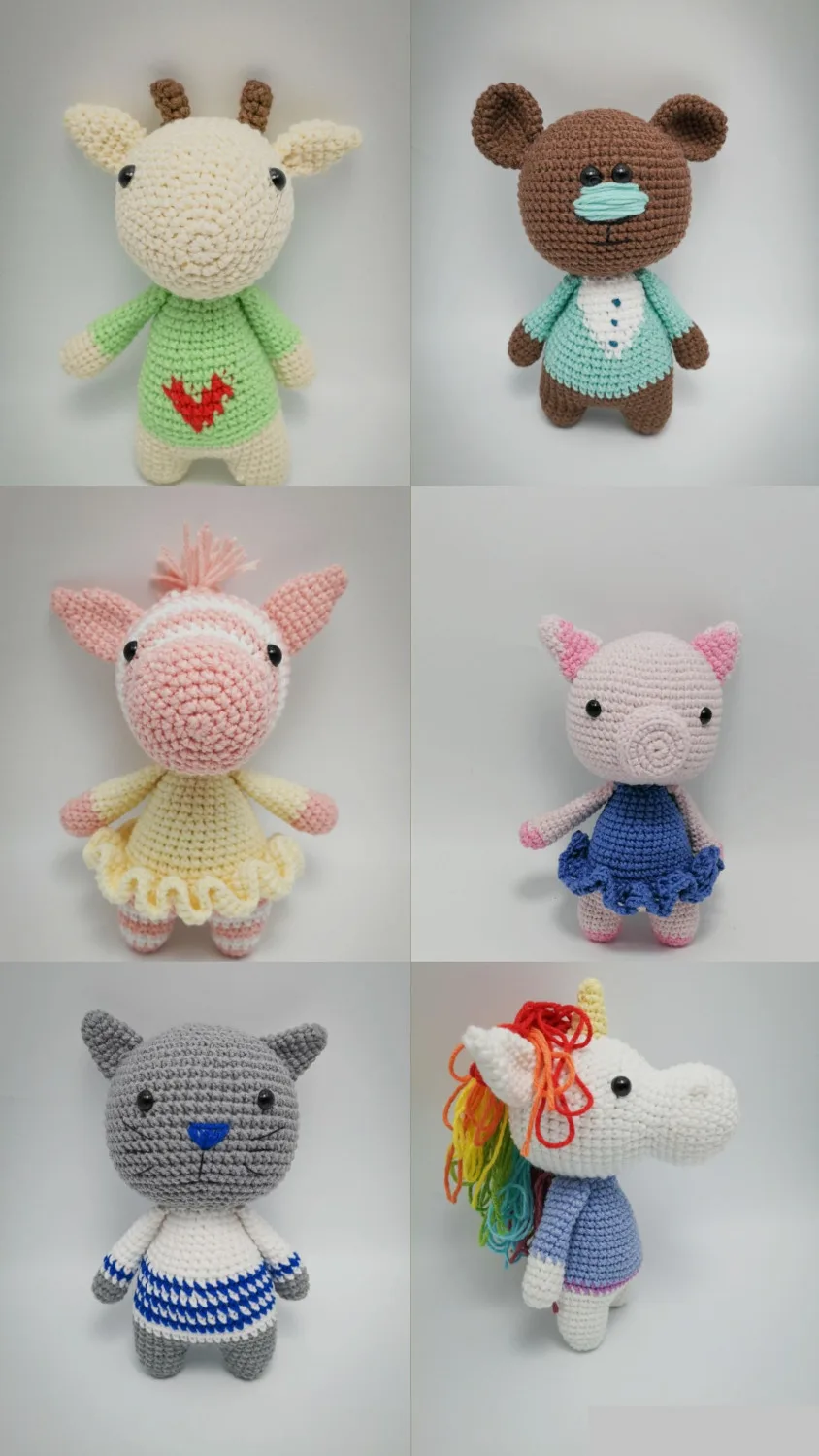 

crochet toys amigurumi girls doll number WS0083