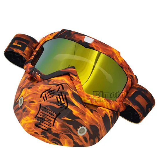 Винтажная маска для шлема, съемные очки для мотокросса, очки для скутера, шлемы, маска для мотокросса, солнцезащитные очки для катания на лыжах - Цвет: Model 8