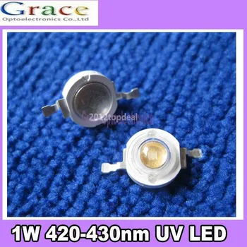 

100pcs High Power 1w UV violet LED 420-430nm Aquarium fish tank