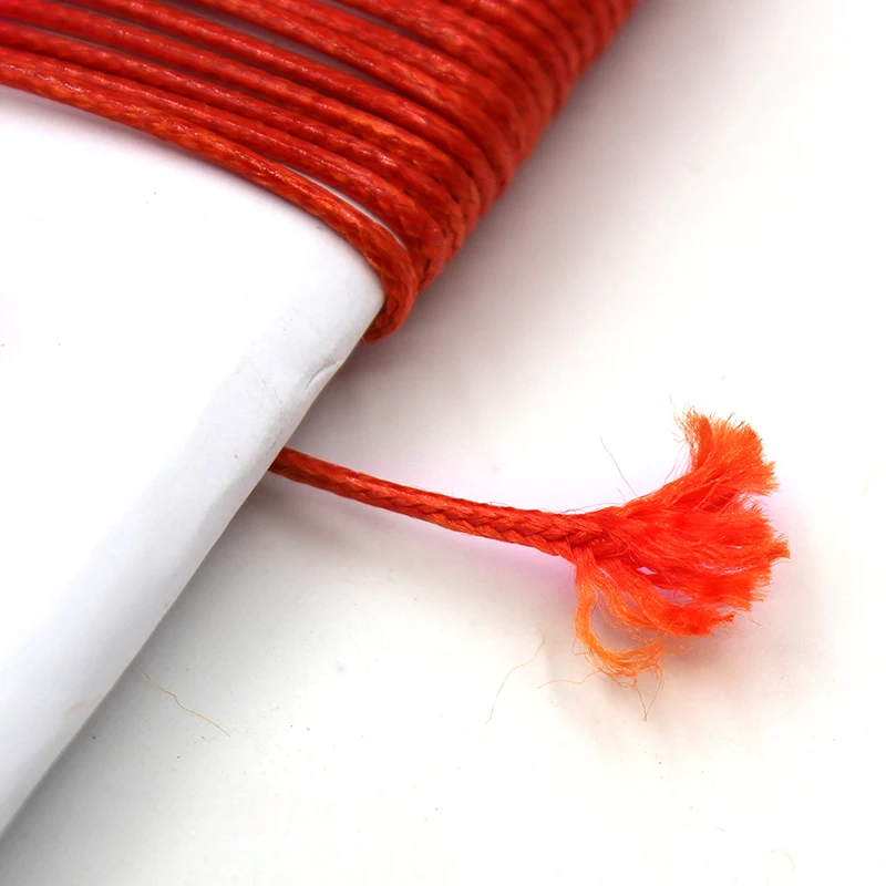 1mm Waxed Cotton Cord 15 Meters/Lot Waxed Thread Cord String Strap Necklace Rope DIY Jewelry Making