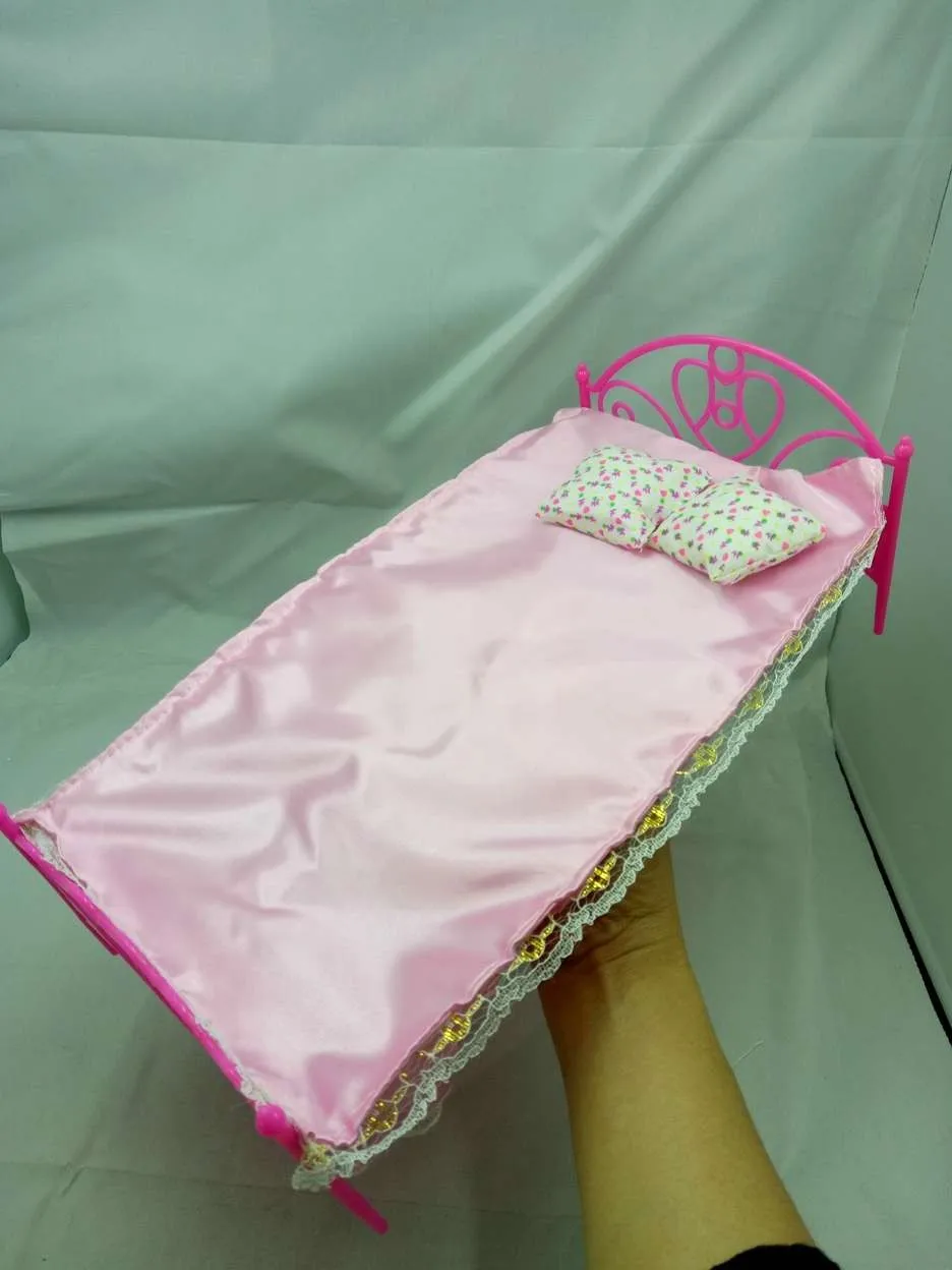 Кукольный костюм маленькая милая домашняя койка Diy Подарочная коробка каждая игрушка большая кровать с подушкой