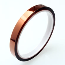 10mm X 33m High Temperature Resistant Tape Heat Dedicated Tape Polyimide Tape for BGA PCB SMT 3D Printer Up To 250 Celsius