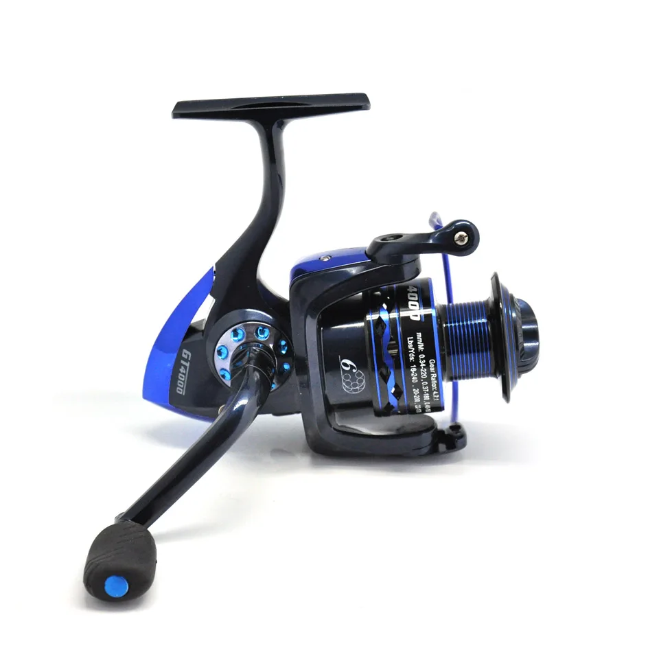 Topline Brand New Metal Spinning Fishing Reel 6BB Fishing Tackle Pesca Carrete Spinnning Reel Feeder Carp Fishing Wheel 500-6000