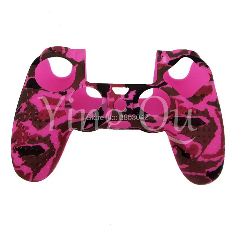 Soft Silicone Studded Rubber Case Cover For Play Station Dualshock 4 PS4 DS4 Pro Slim Controller Camouflage Skin (3)