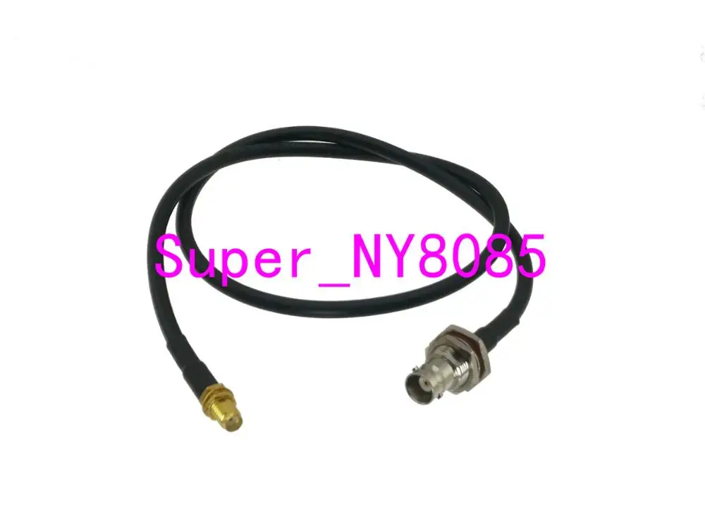 

RG58 BNC Female Jack Bulkhead to SMA Female Jack Bulkhead Straight RF Jumper pigtail Cable 10FT~20M