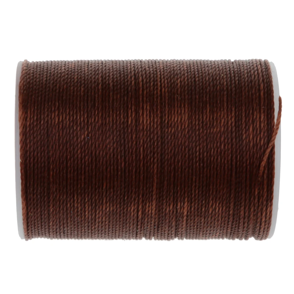 2 Pieces Leather Craft Handwork Sewing Round Waxed String Thread for Sewing Crafts Supplies