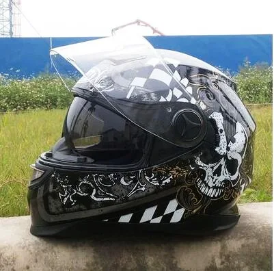 full face harley helmets skull