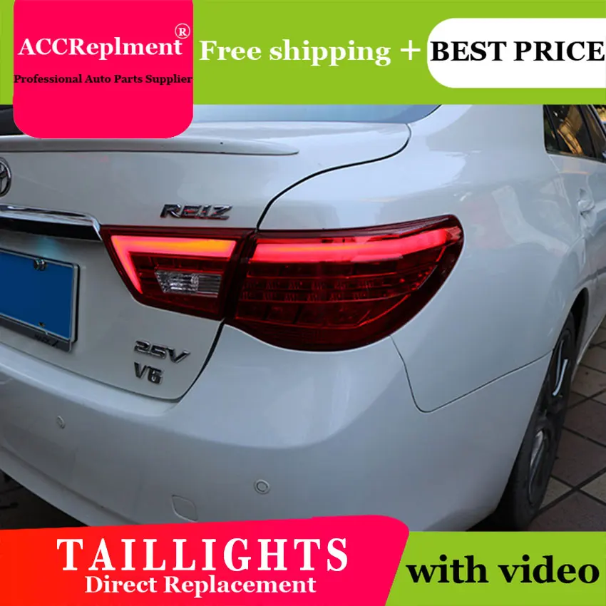 2 шт. автомобильный Стайлинг для Toyota Mark X задние фонари 2013- для Mark X светодиодный задний фонарь+ сигнал поворота+ тормоз+ обратный светодиодный свет