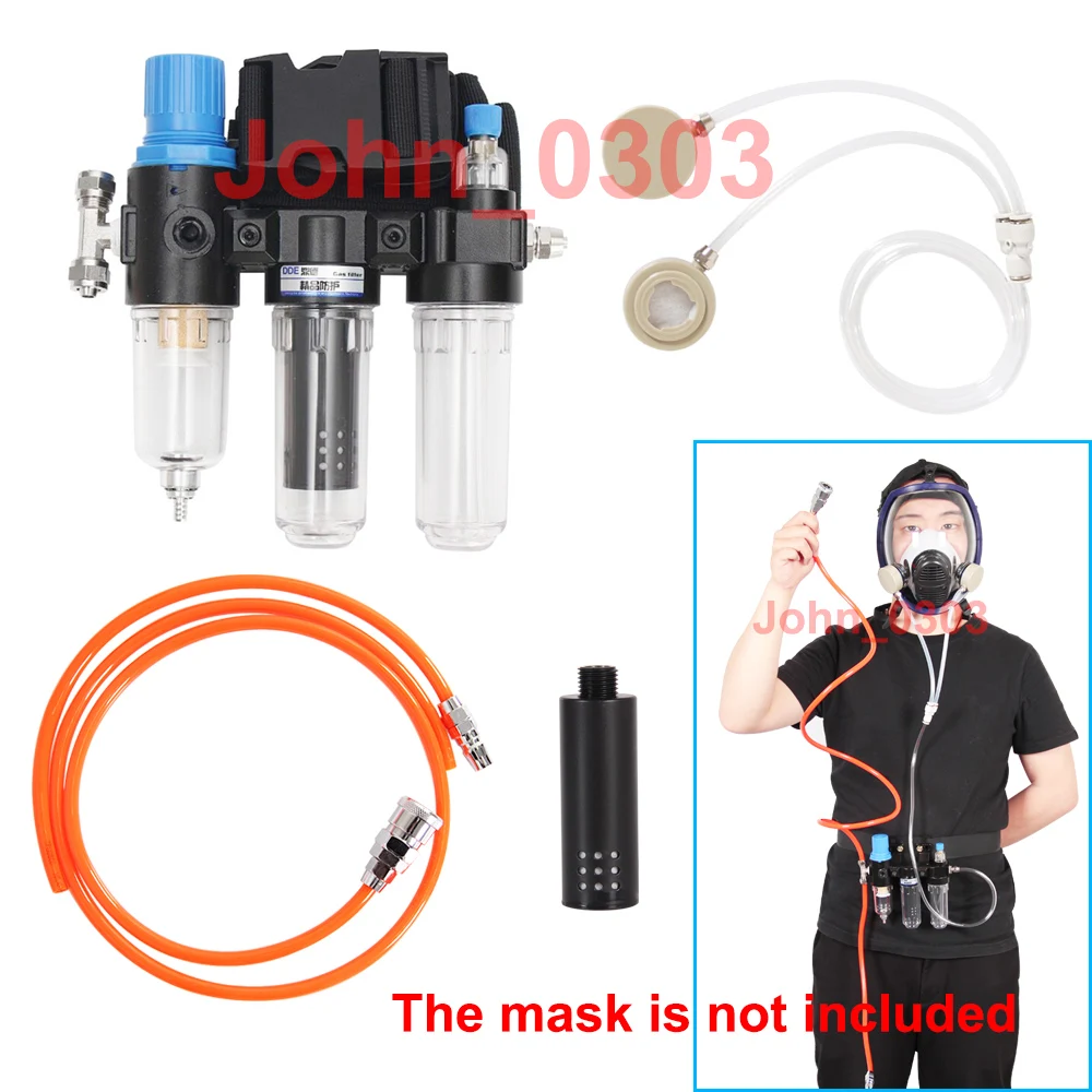 

3 In 1 Function Supplied Air Fed System For Spray Respirator Gas Mask