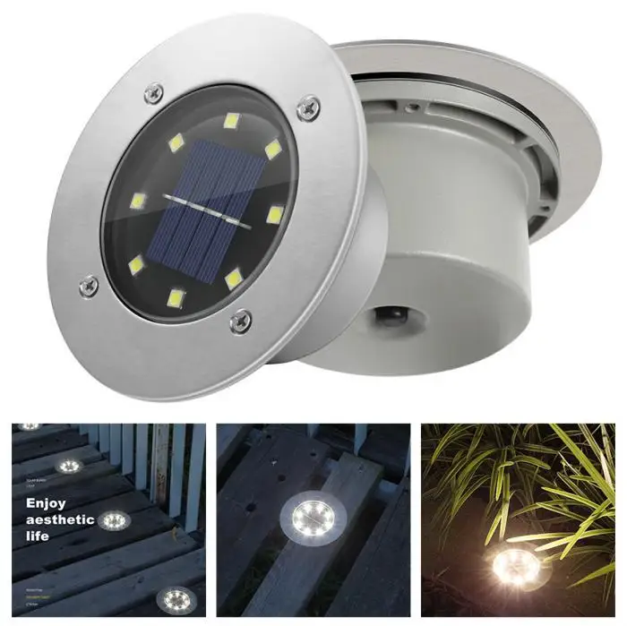 Jardim ao ar Lâmpada de Assoalho Led à Prova Solar Dwaterproof Água Enterrado Livre Casa Luzes Solares Tsh Loja Luz 4 Solar led à prova dwaterproof água enterrado