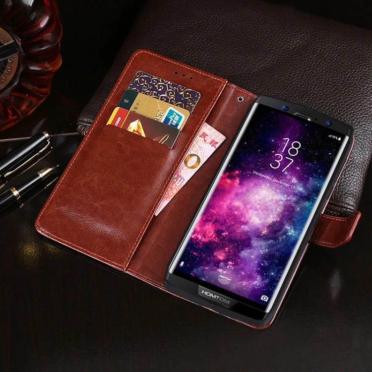 

Luxury Case For Homtom HT70 Case PU Leather Silicone Flip Wallet Cover Phone Coque For Homtom HT70 Case Protective Hoesje Bag