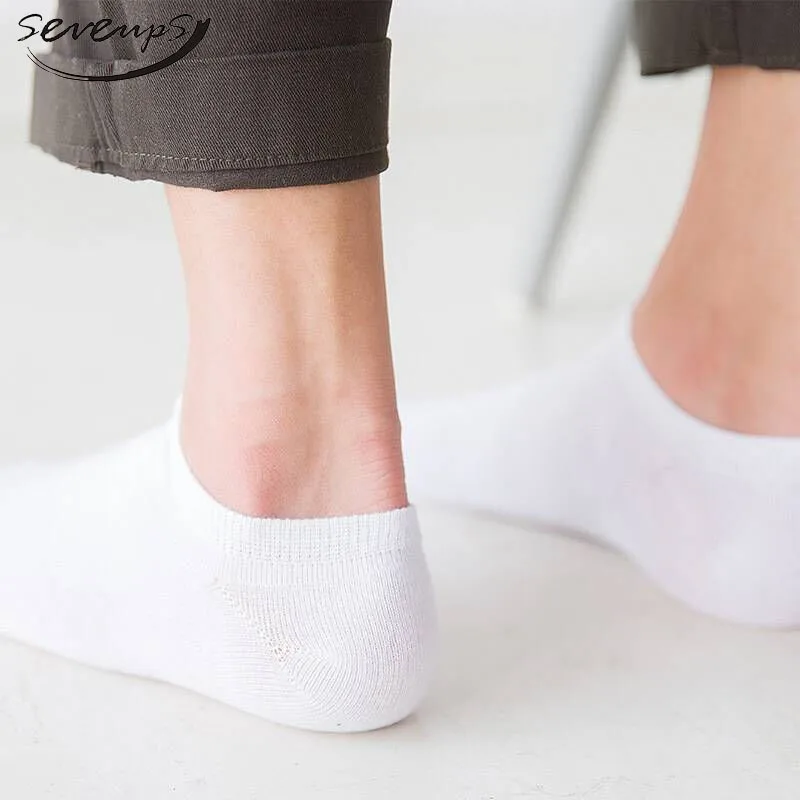 Buy Seveups White Mens Ankle Socks 10 Pairs Cotton