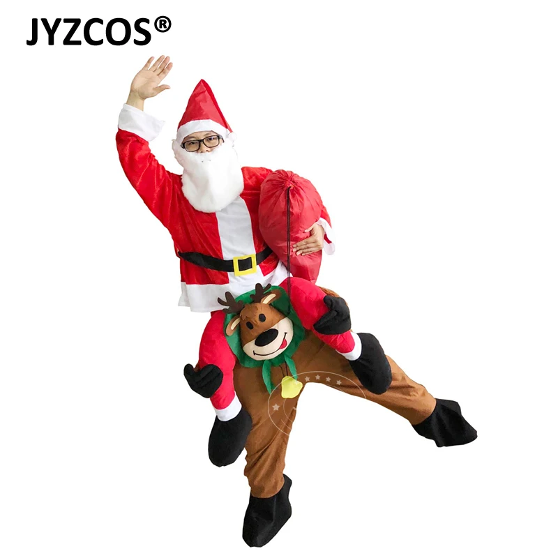 JYZCOS Adult Santa Claus Riding Deer Costume 800 (1)