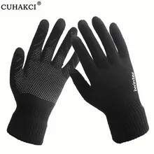 CUHAKCI Нескользящие зимние перчатки наручные черные сенсорные Женские варежки противоскользящие перчатки теплые мужские плотные спортивные перчатки с принтом наивысшего качества CUHAKCI Нескользящие зимние перчатки наручные черные сенсорные Женские варежки противоскользящие перчатки теплые мужские плотные спортивные перчатки с принтом наивысшего качества