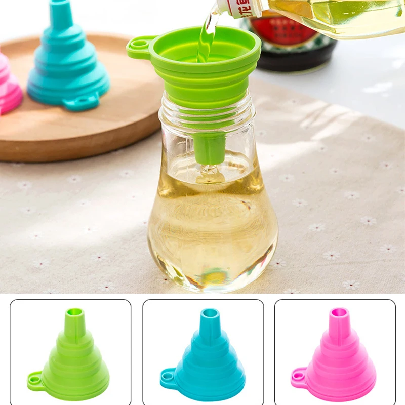 Kitchen-Funnel-Foldable-Silicone-Funnel-Hopper-Protable-Oil-Liquid-Kitchen-Kitchen-Gadgets-Cozinha-Cooking-Tools-Accessories