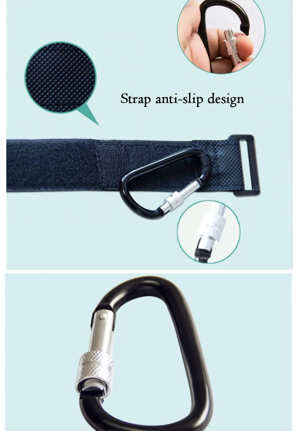 Multi Purpose Baby Stroller Hook shopping hook metal Accessories Pram Hooks Hanger Baby Stroller Car Carriage Buggy Storage Bag