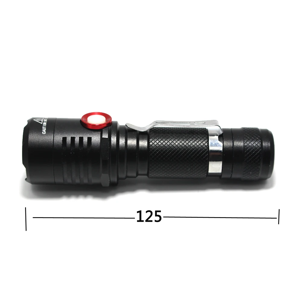 5000 люмен, XM-L2 светильник, 18650 перезаряжаемый, для кемпинга, самообороны, мощный светодиодный светильник-вспышка s, лампа+ 1*18650 батарея+ USB
