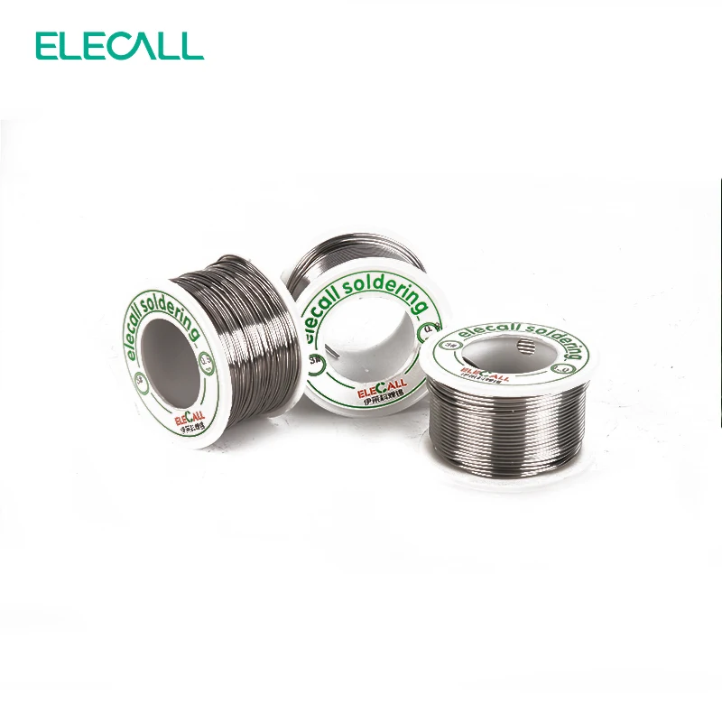 ELECALL 41SN чистая Оловянная 0 5 мм 75 г Оловянно свинцовая канифольная катушка с флюсом
