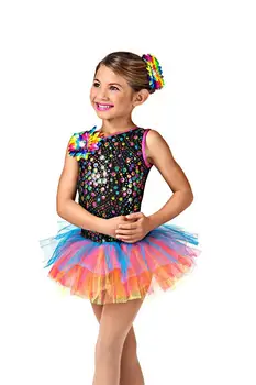 

Children's Ballet Skirt Costume Color Sequin Dresses Skirt Tutu Stage Performance