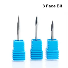 

3.175mm Shank End Mill CNC Engraving Machine Tool Wood Jade Emboss Metal Carving Triangular Router Bits For Aluminium