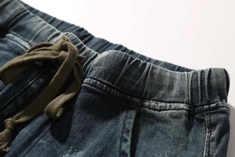EICHOS мешковатые джинсы штаны хип-хоп штаны-шаровары Для мужчин эластичный пояс Повседневное 98% хлопковые комбинезоны Большой размер 40 Для