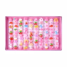 Joyería Día de Niños lindos Niños De Plástico Llaveros para Las Niñas, con Estilo Mezclado Cabochons de la Resina, Color mezclado, 41mm; 100 unids/caja