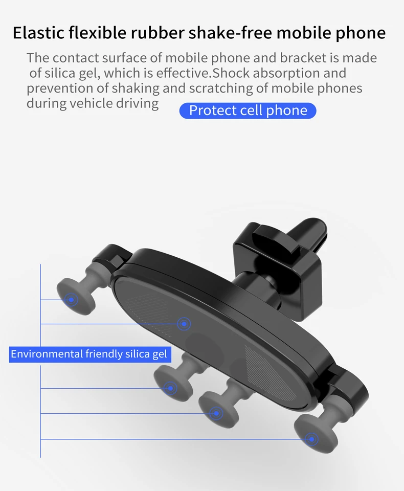 Универсальный автомобильный держатель для телефона, держатель на вентиляционное отверстие автомобиля, подставка для мобильного телефона, держатель для iPhone, Xiaomi, поддержка гравитационного кронштейна