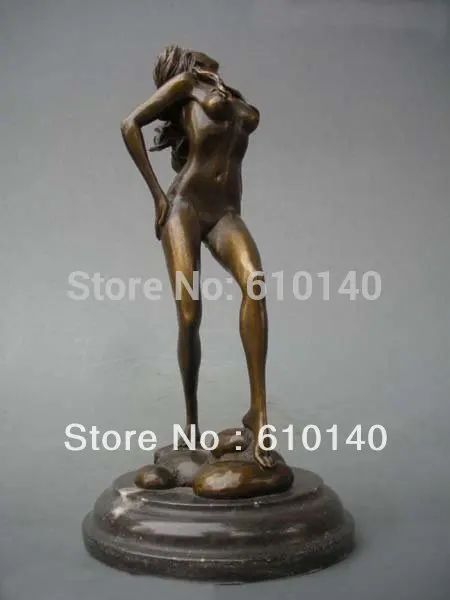 

Western pure bronze marble Classic statue nude Belle Girl art sculpture
