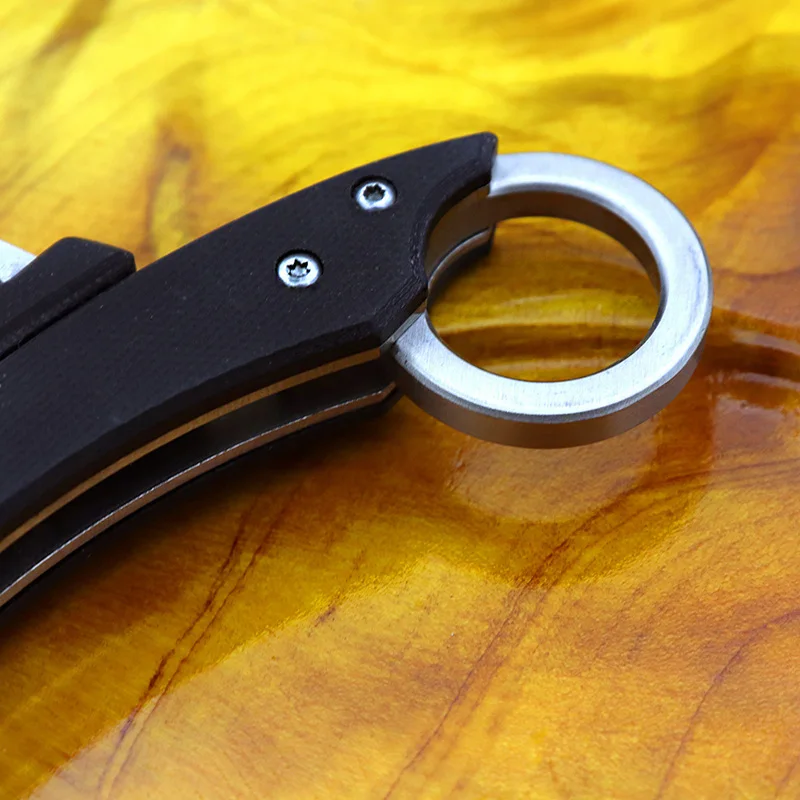 Многофункциональный складной тактический топор karambit для кемпинга G10 ручка