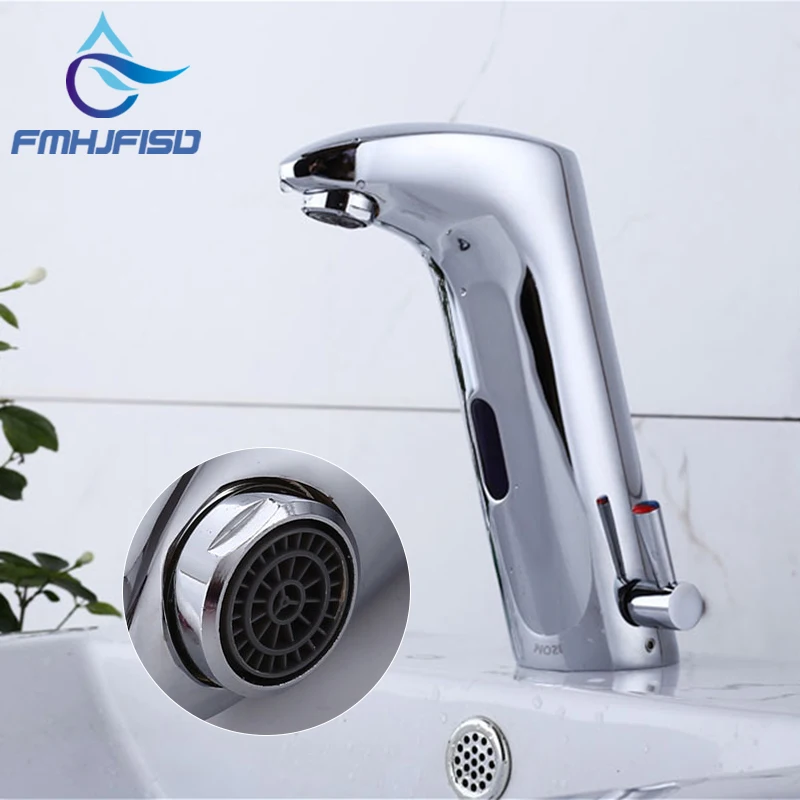 Automatic Sensor Faucet Bathroom Sink Chrome Faucet Hands Touch Faucets