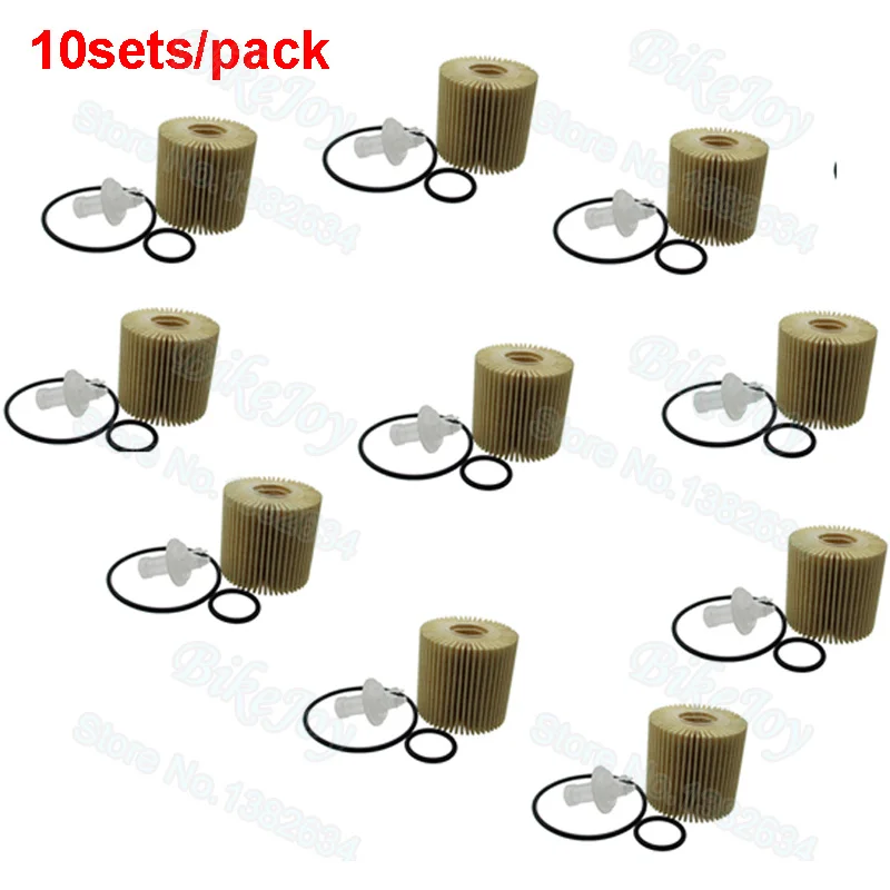 10sets/pack Oil Filter For Toyota 04152 YZZA6 Prius Corolla Scion IM XD